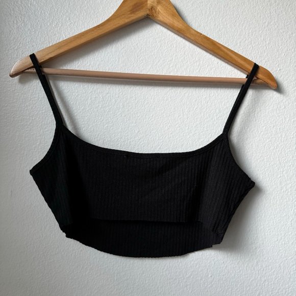 Micro Cropped Ribbed Tank - Large - Picture 4 of 5
